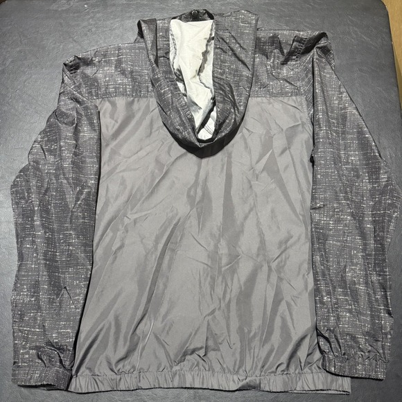 Zine Men's Large Gray And Black Light Windbreaker Jacket - Picture 2 of 6